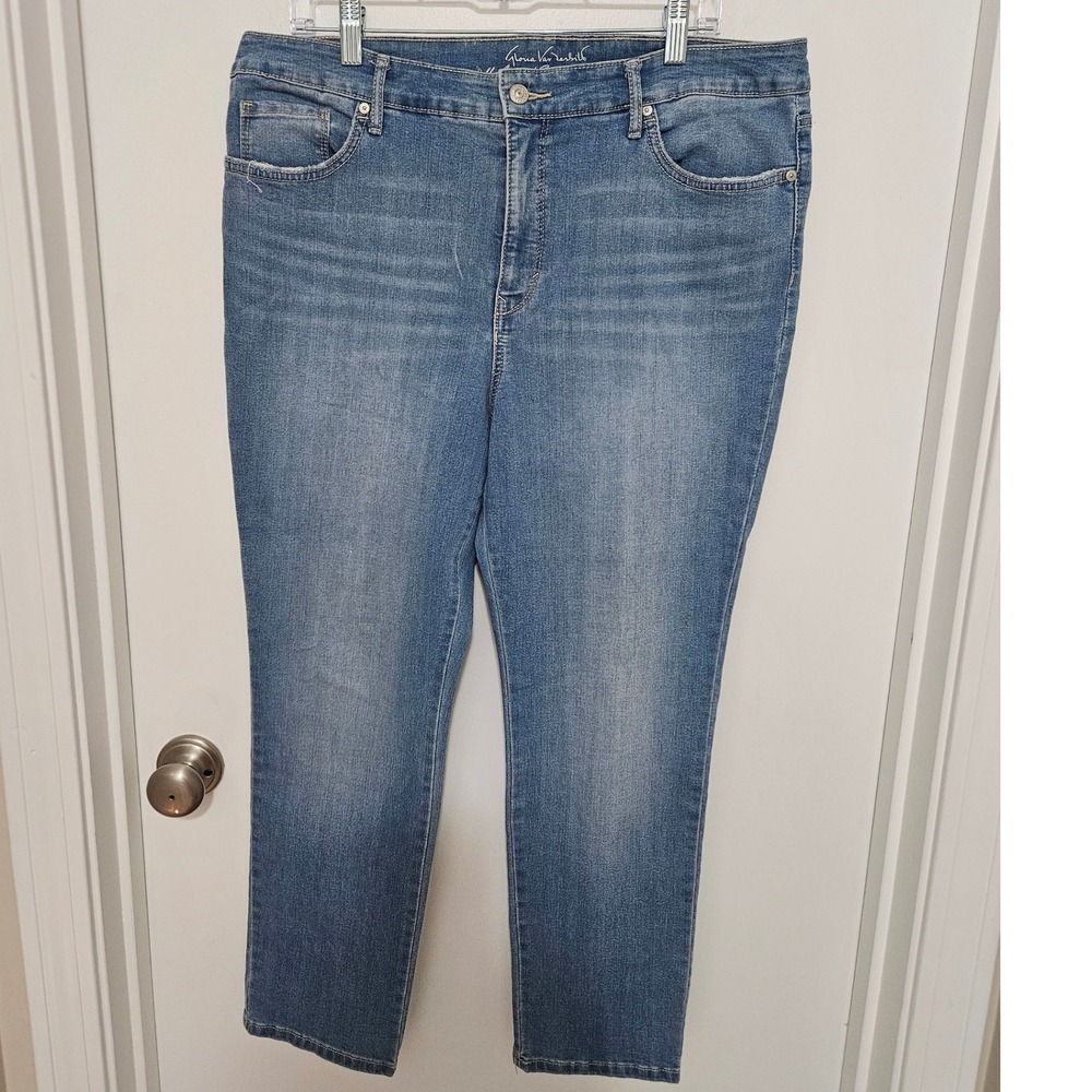 Gloria Vanderbilt All-Around Slimming Effect Skinny Jeans Blue Medium Wash 14